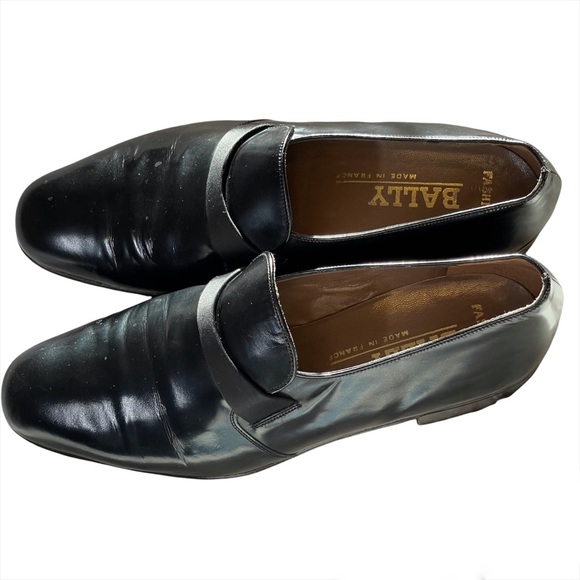 Rochester Bally Mens Shoes Black Sz. 8M S - Picture 9 of 15